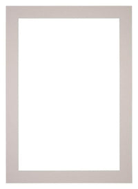 Passepartout 21x29,7cm A4 Karton Grau Granit Rand 5cm Gerade - Vorne | Yourdecoration.de