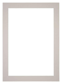 Passepartout 70x100cm Karton Grau Granit Rand 5cm Gerade - Vorne | Yourdecoration.de