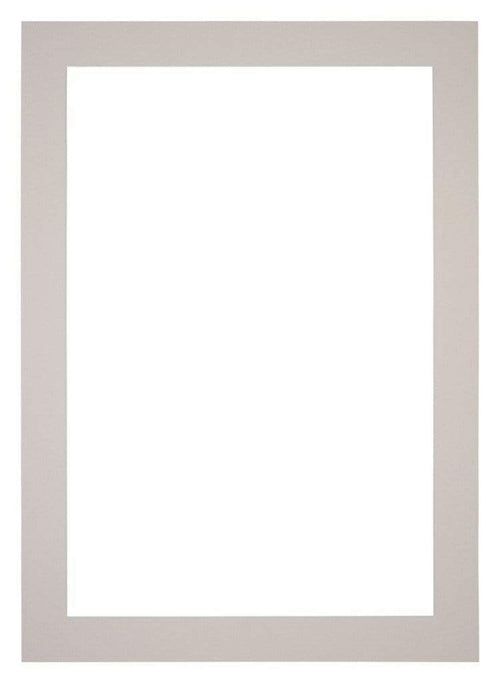 Passepartout 70x100cm Karton Grau Granit Rand 5cm Gerade - Vorne | Yourdecoration.de