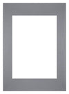 Passepartout 59,4x84cm A1/A2 Karton Grau Rand Gerade - Vorne | Yourdecoration.de