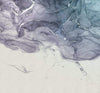 Komar Ink Blue Fluid Vlies Fototapete 300x280cm 3-bahnen | Yourdecoration.de
