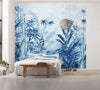 Komar Blue Jungle Vlies Fototapete 300x280cm 3-bahnen Sfeer | Yourdecoration.de