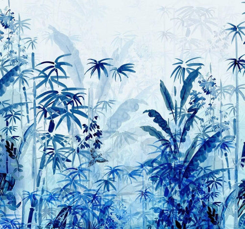 Komar Blue Jungle Vlies Fototapete 300x280cm 3-bahnen | Yourdecoration.de