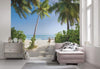 Komar Palmy Beach Vlies Fototapete 300x250cm 3-bahnen Sfeer | Yourdecoration.de