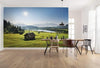 Komar Bergwiese vor Karwendel Vlies Fototapete 450x280cm 9-bahnen Sfeer | Yourdecoration.de
