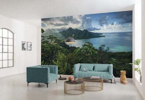 Komar Jurassic Island Vlies Fototapete 450x280cm 9-bahnen Sfeer | Yourdecoration.de