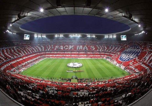 Wizard+Genius FC Bayern Munchen Stadium Choreo Fototapete 366x254cm 8-bahnen | Yourdecoration.de